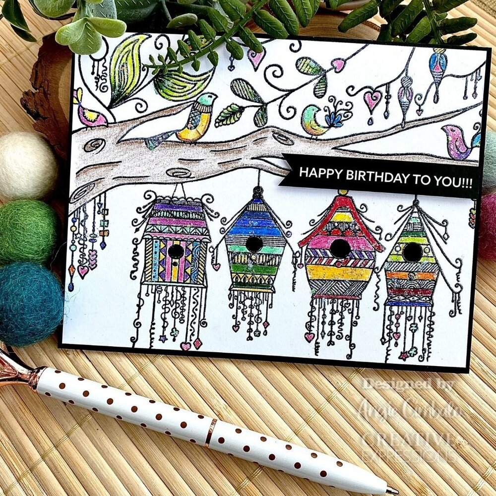 Creative Expressions Bonnita Moaby Rubber Stamp A6 Bird Street (CER029) (OUTLET)