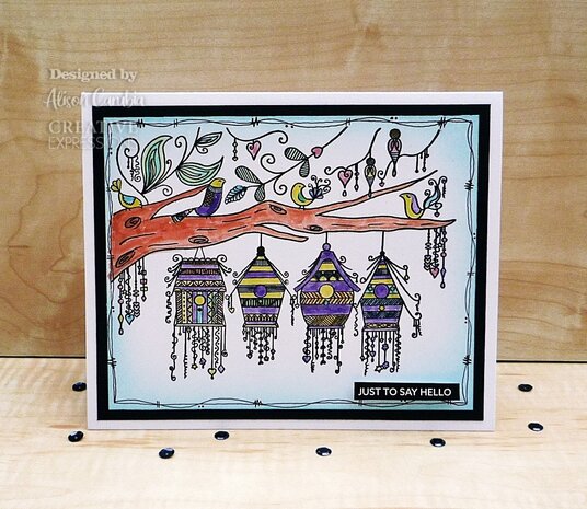 Creative Expressions Bonnita Moaby Rubber Stamp A6 Bird Street (CER029) (OUTLET)