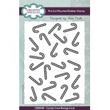 Creative Expressions Sam Poole Rubber Stamp A6 Candy Cane Background (CER025) (OUTLET)