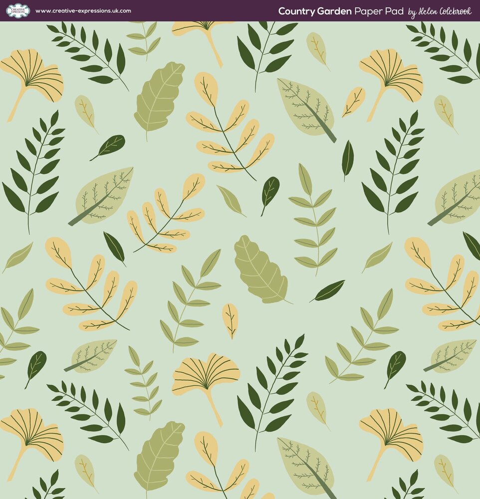 Creative Expressions Helen Colebrook 8x8 Inch Paper Pad Country Garden (CEPP0016) (OUTLET)