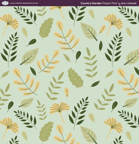 Creative Expressions Helen Colebrook 8x8 Inch Paper Pad Country Garden (CEPP0016) (OUTLET)