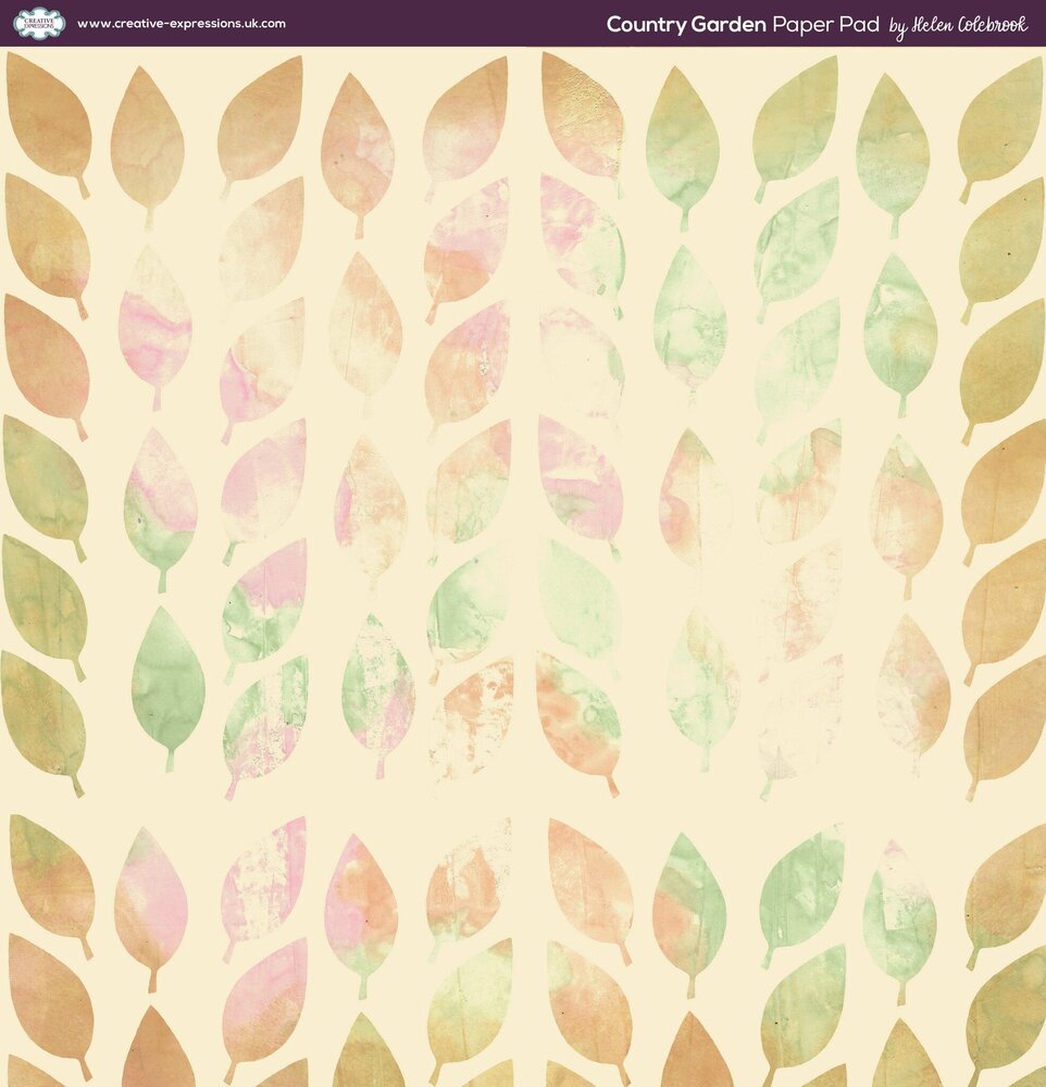 Creative Expressions Helen Colebrook 8x8 Inch Paper Pad Country Garden (CEPP0016) (OUTLET)