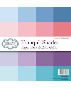 Creative Expressions Jamie Rodgers 8x8 Inch Paper Pack Tranquil Shades (CEPP0009) (OUTLET)