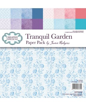Creative Expressions Jamie Rodgers 8x8 Inch Paper Pack Tranquil Garden (CEPP0008) (OUTLET)
