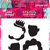 Creative Expressions Jane Davenport 7x7 Inch Stencil SideChick (CEJDST016) (OUTLET)