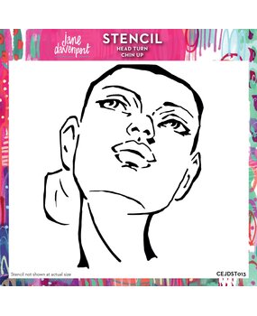 Creative Expressions Jane Davenport 6x6 Inch Stencil Head Turn Chin Up (CEJDST013) (OUTLET)