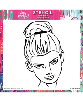 Creative Expressions Jane Davenport 6x6 Inch Stencil Head Turn Tilted Down (CEJDST011) (OUTLET) Creative Expressions Jane Davenport 6x6 Inch Stencil Head Turn Tilted Down (CEJDST011) (OUTLET)