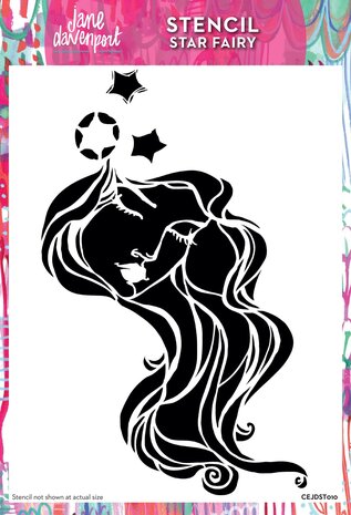 Creative Expressions Jane Davenport A4 Stencil Star Fairy (CEJDST010) (OUTLET)