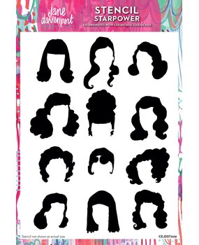 Creative Expressions Jane Davenport A4 Stencil Starpower (CEJDST009) (OUTLET)