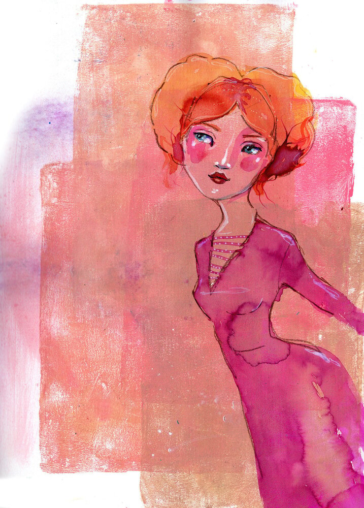 Creative Expressions Jane Davenport Stencil A4 Face to Face (8pcs) (CEJDST008) (OUTLET)