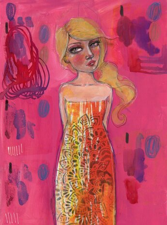 Creative Expressions Jane Davenport Stencil A4 Face to Face (8pcs) (CEJDST008) (OUTLET)