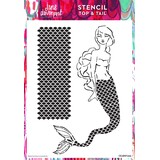 Creative Expressions Jane Davenport Stencil A4 Top & Tail (CEJDST006) (OUTLET)