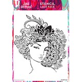 Creative Expressions Jane Davenport Stencil A4 Lace Face (CEJDST005) (OUTLET)