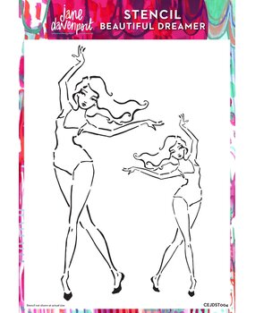 Creative Expressions Jane Davenport Stencil A4 Beautiful Dreamer (CEJDST004) (OUTLET)