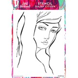 Creative Expressions Jane Davenport Stencil A4 Sultry Citizen (CEJDST003) (OUTLET)