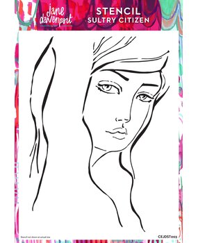 Creative Expressions Jane Davenport Stencil A4 Sultry Citizen (CEJDST003) (OUTLET)