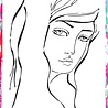 Creative Expressions Jane Davenport Stencil A4 Sultry Citizen (CEJDST003) (OUTLET)
