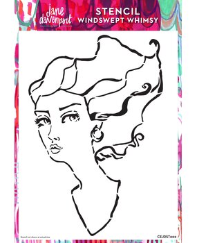 Creative Expressions Jane Davenport Stencil A4 Windswept Whimsy (CEJDST002) (OUTLET)