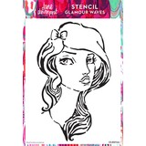 Creative Expressions Jane Davenport Stencil A4 Glamour Waves (CEJDST001) (OUTLET)