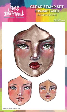 Creative Expressions Jane Davenport Clear Stamp Set Straight Faced (CEJDSC034) (OUTLET) Creative Expressions Jane Davenport Clear Stamp Set Straight Faced (CEJDSC034) (OUTLET)