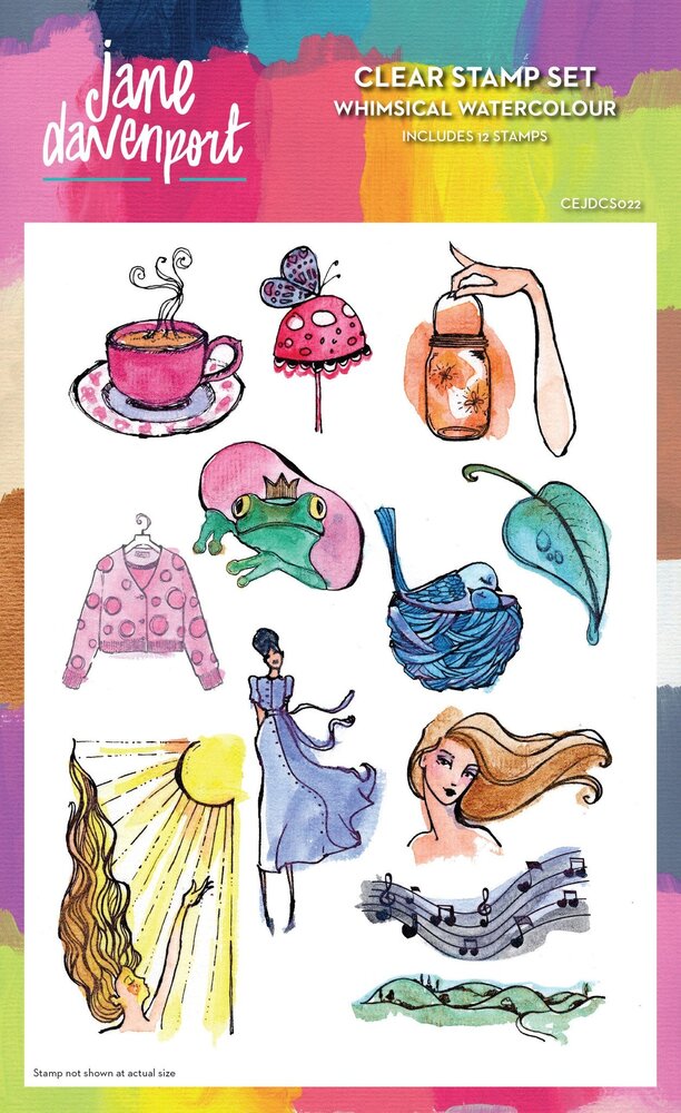 Creative Expressions Jane Davenport Clear Stamp Set Whimsical Watercolour (CEJDCS022) (OUTLET) Creative Expressions Jane Davenport Clear Stamp Set Whimsical Watercolour (CEJDCS022) (OUTLET)