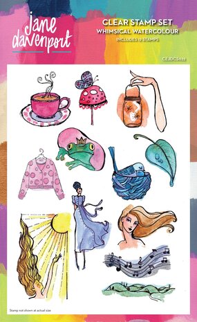 Creative Expressions Jane Davenport Clear Stamp Set Whimsical Watercolour (CEJDCS022) (OUTLET) Creative Expressions Jane Davenport Clear Stamp Set Whimsical Watercolour (CEJDCS022) (OUTLET)