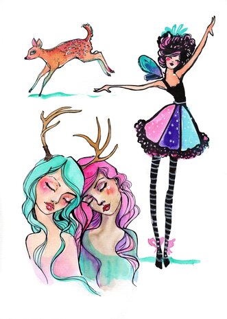 Creative Expressions Jane Davenport Clear Stamp Set Dear Me (CEJDCS021) (OUTLET)