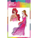 Creative Expressions Jane Davenport Clear Stamp Set Free Flowing (CEJDCS019) (OUTLET)