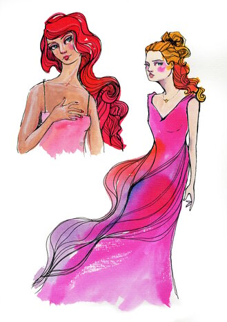 Creative Expressions Jane Davenport Clear Stamp Set Free Flowing (CEJDCS019) (OUTLET)