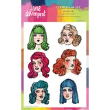 Creative Expressions Jane Davenport Clear Stamp Set Starlets 2 (CEJDCS017) (OUTLET)