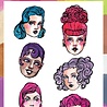 Creative Expressions Jane Davenport Clear Stamp Set Starlets 1 (CEJDCS016) (OUTLET)
