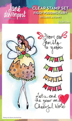 Creative Expressions Jane Davenport Clear Stamp Figgy Pudding Fairy (CEJDCS012) (OUTLET)