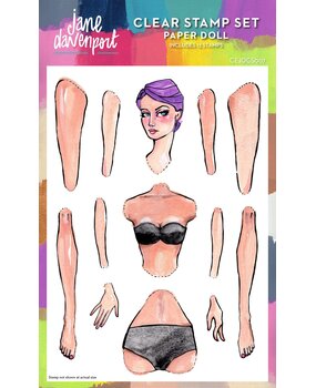 Creative Expressions Jane Davenport Clear Stamp Paper Doll (CEJDCS007) (OUTLET)