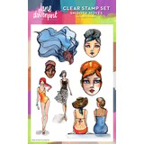 Creative Expressions Jane Davenport Clear Stamp Smooth Moves (CEJDCS006) (OUTLET)