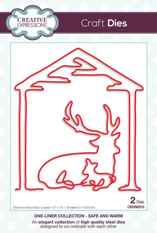 Creative Expressions Craft Dies One-liner Collection Safe & Warm (CEDSE015) (OUTLET)