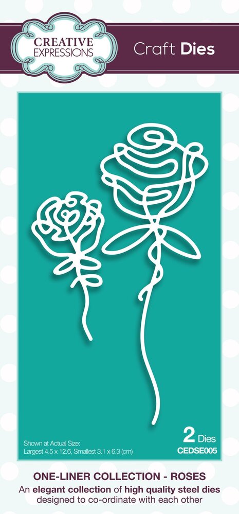 Creative Expressions Craft Dies One-Liner Collection Roses (CEDSE005) (OUTLET) Creative Expressions Craft Dies One-Liner Collection Roses (CEDSE005) (OUTLET)