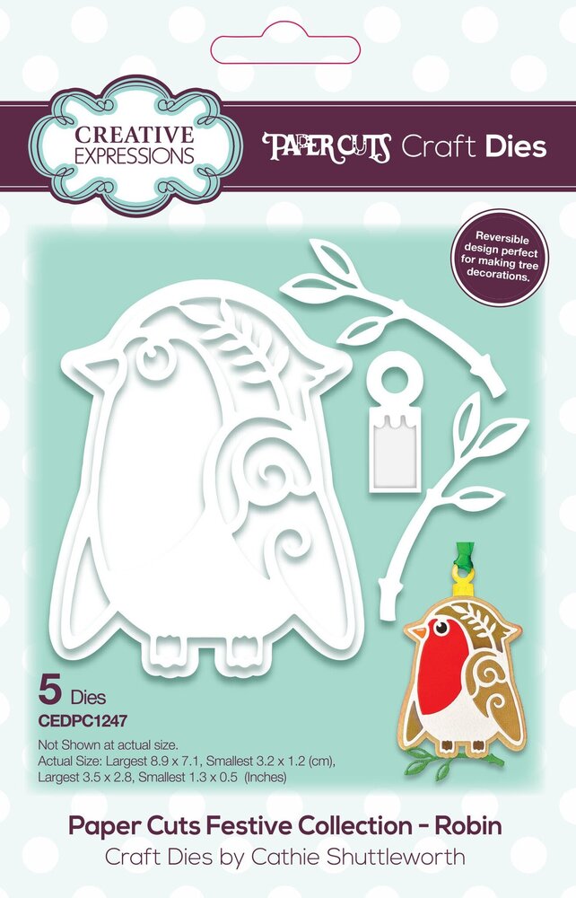 Creative Expressions Cathie Shuttleworth Paper Cuts Festive Robin (CEDPC1247) (OUTLET) Creative Expressions Cathie Shuttleworth Paper Cuts Festive Robin (CEDPC1247) (OUTLET)