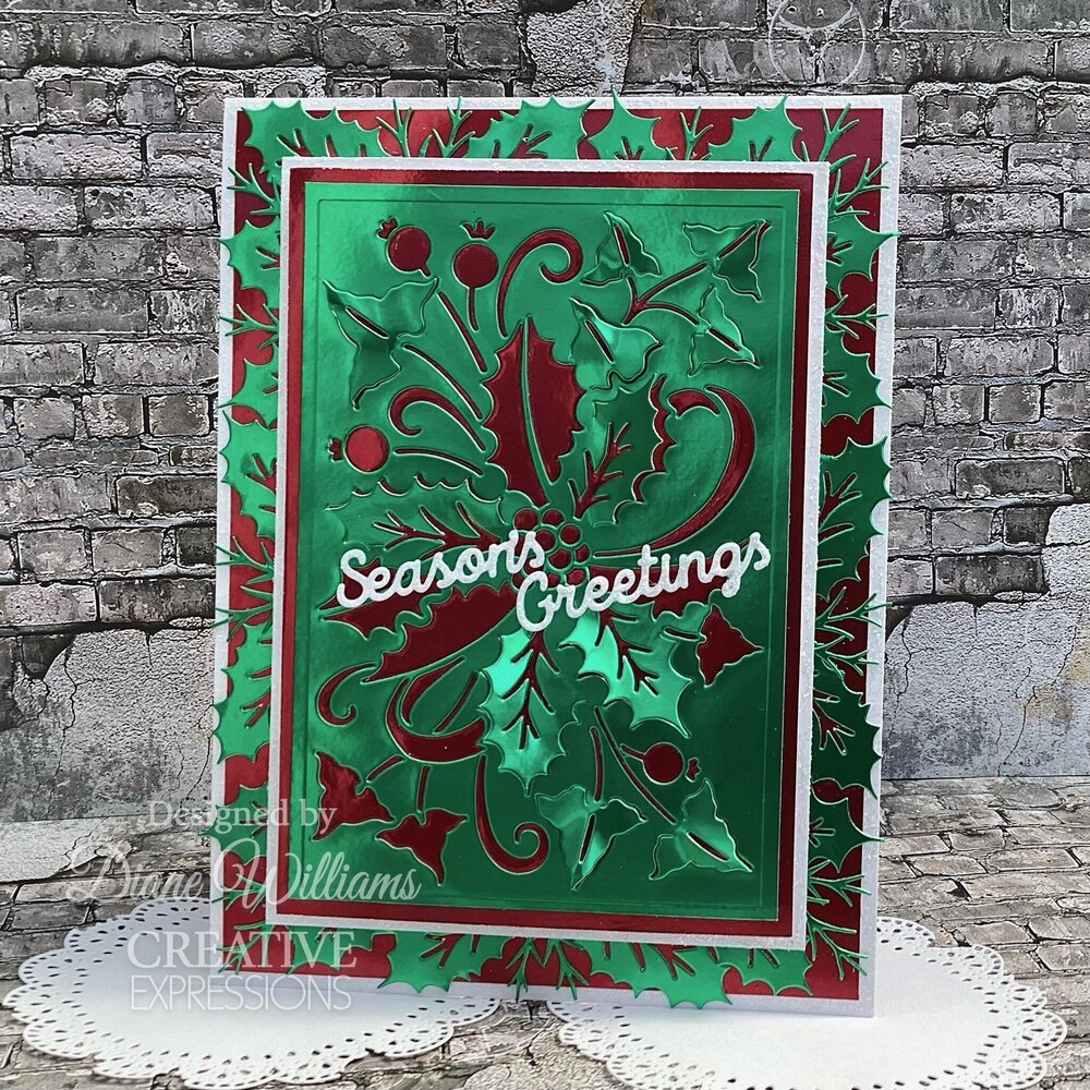 Creative Expressions Cathie Shuttleworth Paper Cuts Cut & Lift Holly Berries (CEDPC1238) (OUTLET)