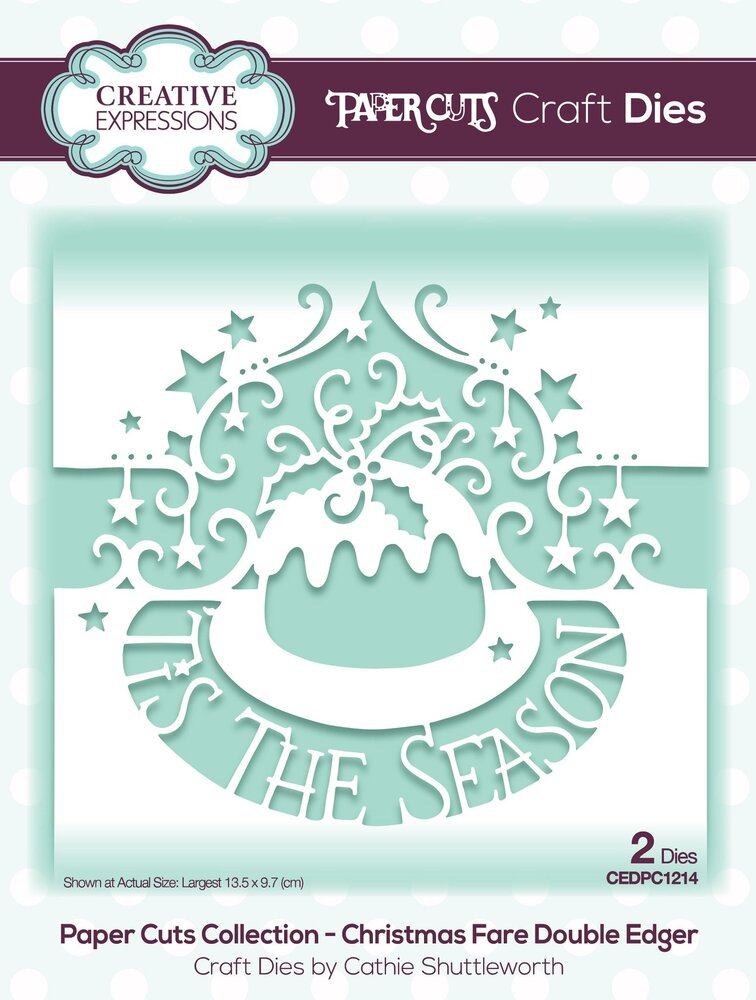 Creative Expressions Paper Cuts Christmas Fare Double Edger (CEDPC1214) (OUTLET)