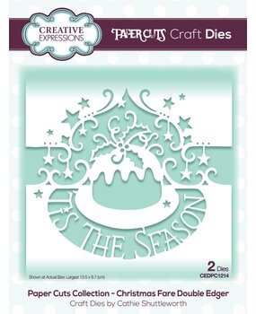 Creative Expressions Paper Cuts Christmas Fare Double Edger (CEDPC1214) (OUTLET)