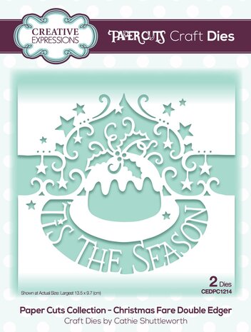 Creative Expressions Paper Cuts Christmas Fare Double Edger (CEDPC1214) (OUTLET)