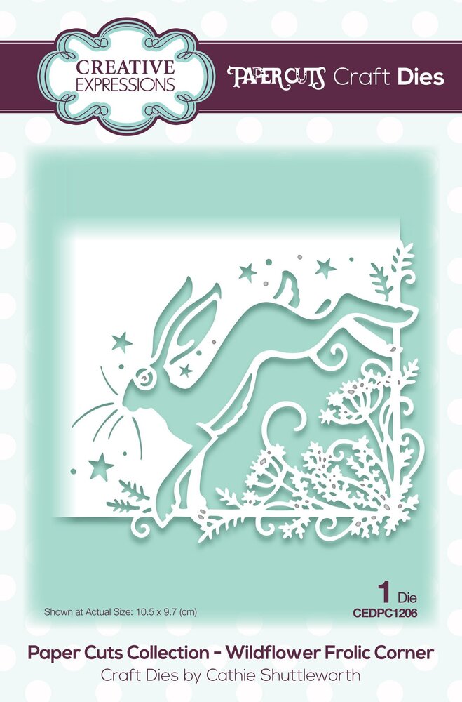 Creative Expressions Paper Cuts Wildflower Frolic Corner (CEDPC1206) (OUTLET)