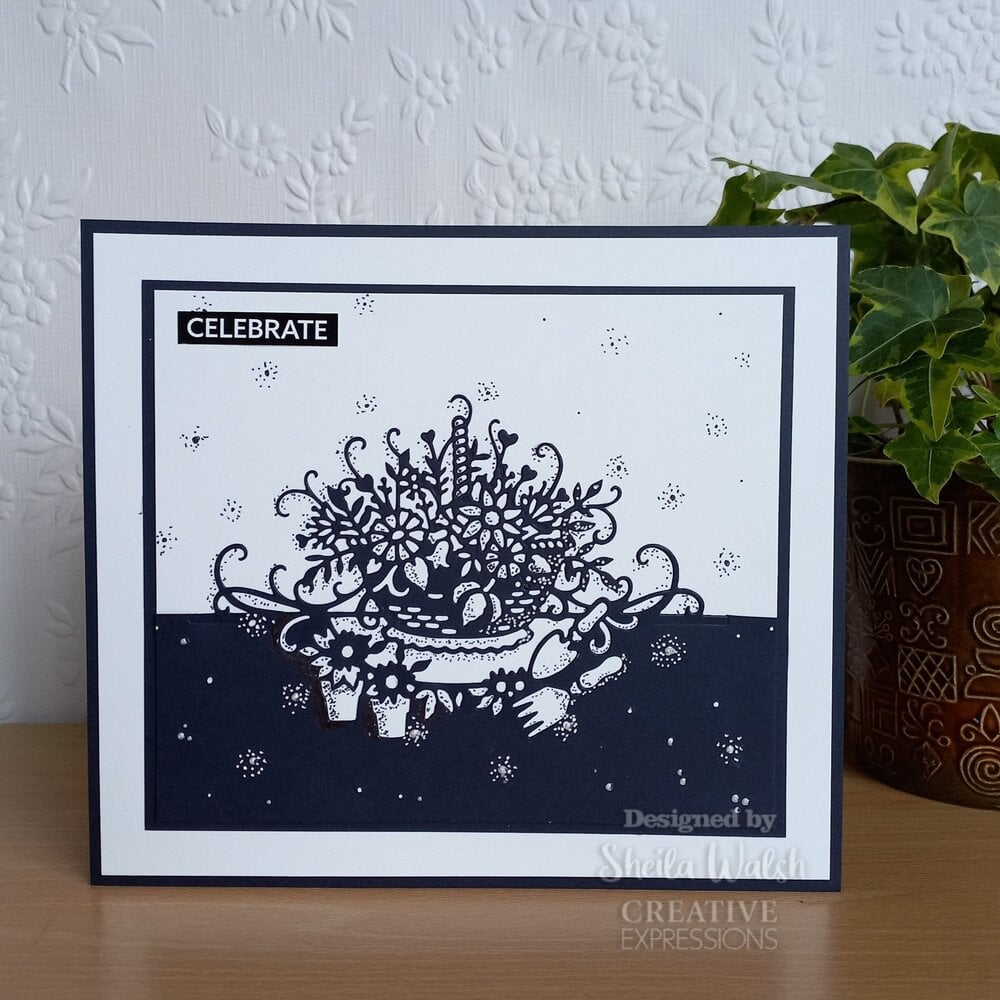 Creative Expressions Paper Cuts Floral Basket Edger (CEDPC1203) (OUTLET)