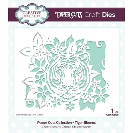 Creative Expressions Paper Cuts Tiger Blooms Craft Die (CEDPC1198) (OUTLET)