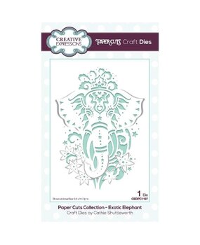 Creative Expressions Paper Cuts Exotic Elephant Craft Die (CEDPC1197) (OUTLET)