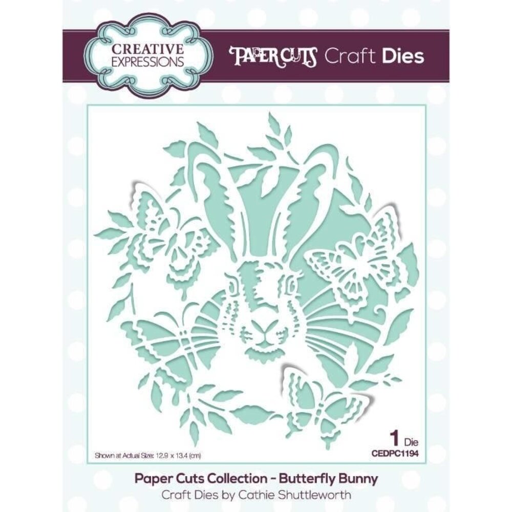 Creative Expressions Paper Cuts Butterfly Bunny Craft Die (CEDPC1194) (OUTLET) Creative Expressions Paper Cuts Butterfly Bunny Craft Die (CEDPC1194) (OUTLET)