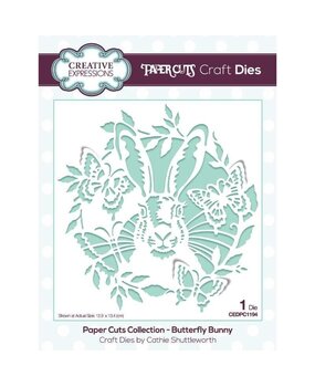 Creative Expressions Paper Cuts Butterfly Bunny Craft Die (CEDPC1194) (OUTLET)