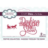 Creative Expressions Sue Wilson Craft Die Festive Mini Expressions Dashing Through The Snow (CEDME126) (OUTLET)