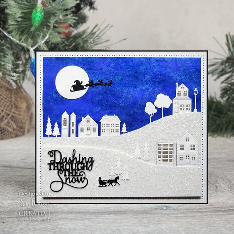 Creative Expressions Sue Wilson Craft Die Festive Mini Expressions Dashing Through The Snow (CEDME126) (OUTLET)