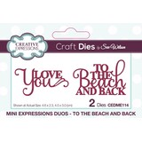 Creative Expressions Sue Wilson Craft Die Mini Expressions Duos To The Beach And Back (CEDME114) (OUTLET)